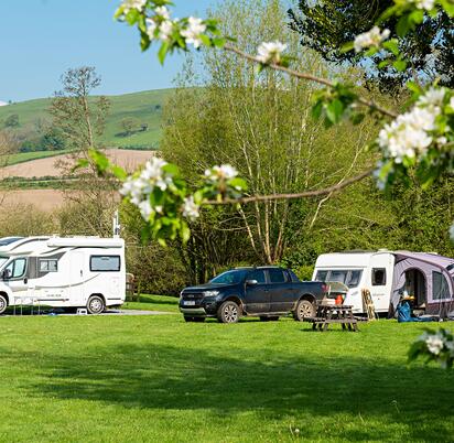 Camping in May at Rockbridge Country Holiday Park, Wales