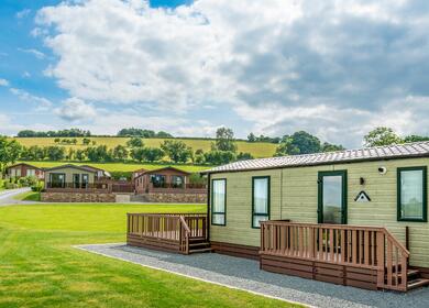 caravan holiday homes for sale in Presteigne, Wales.