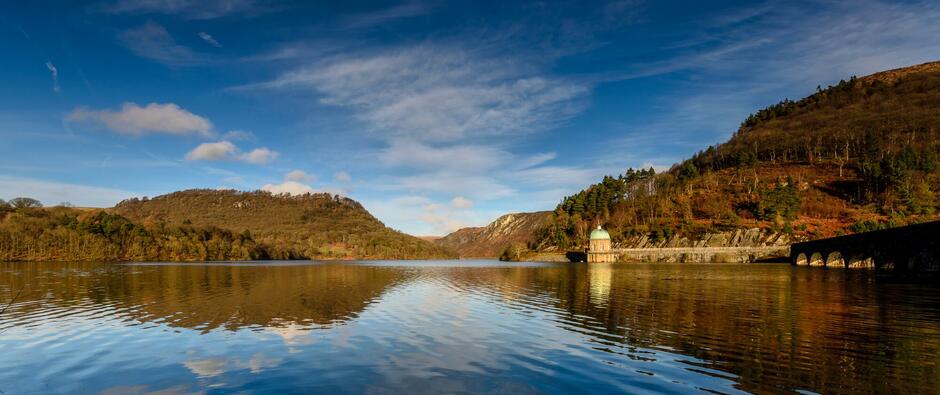 Mid Wales photo -Elan Valley reservoirs photo